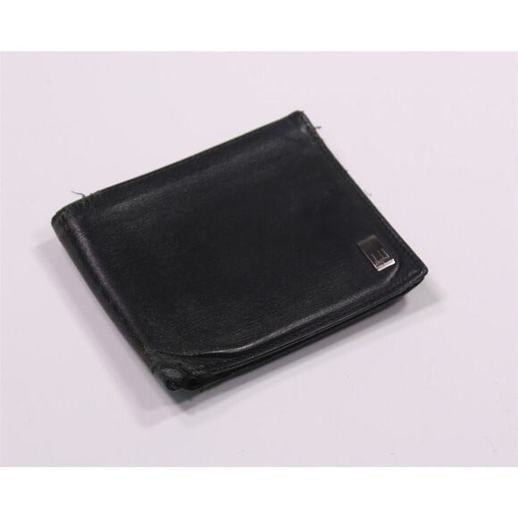 Dunhill Black Leather Bifold Vintage Wallet w/ 14 Card Slots - Picture 1 of 7